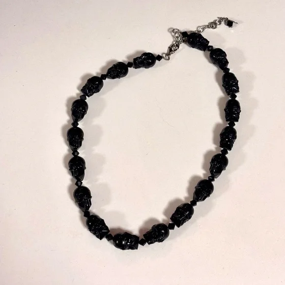 Tarina Tarantino Black Skull Necklace - Picture 2 of 4